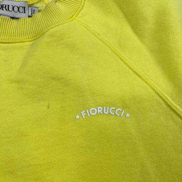 Fiorucci Crewneck Sweatshirt Pullover Yellow Color Women’s Size M Medium Italy - Picture 5 of 16